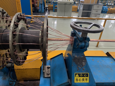 江蘇XX電纜公司視覺檢測生產現場 